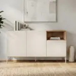 Μπουφές Επίδαυρος 65 χρώμα sandstone – sepet oak 140×41,8×80εκ. – εικόνα 2