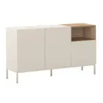 Μπουφές Επίδαυρος 65 χρώμα sandstone – sepet oak 140×41,8×80εκ. – εικόνα 4