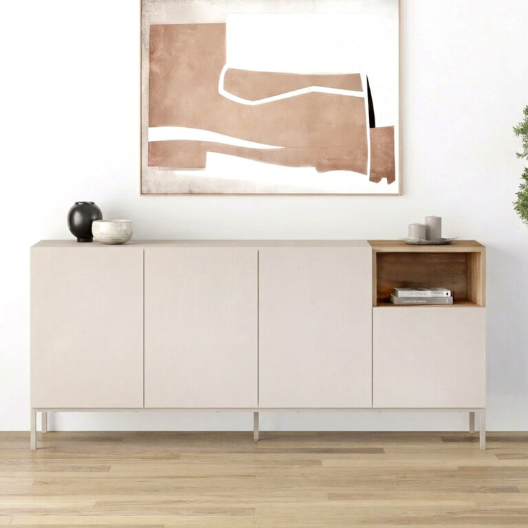 Μπουφές Cailin χρώμα sandstone – sepet oak 180×41,8×80εκ.