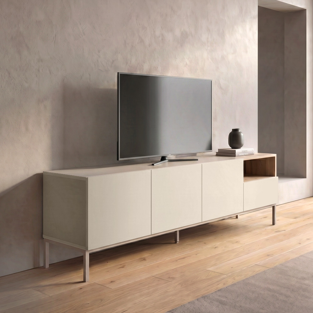 Έπιπλο τηλεόρασης Επίδαυρος 65 χρώμα sandstone - sepet oak 180x41,8x55εκ.