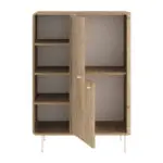 Μπουφές Δελφοί 61 χρώμα sepet oak 85x44x120,4εκ. – εικόνα 5
