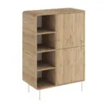 Μπουφές Δελφοί 61 χρώμα sepet oak 85x44x120,4εκ. – εικόνα 6