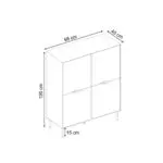 Μπουφές Καστελόριζο 78 χρώμα sandstone 98x40x120εκ. – εικόνα 7