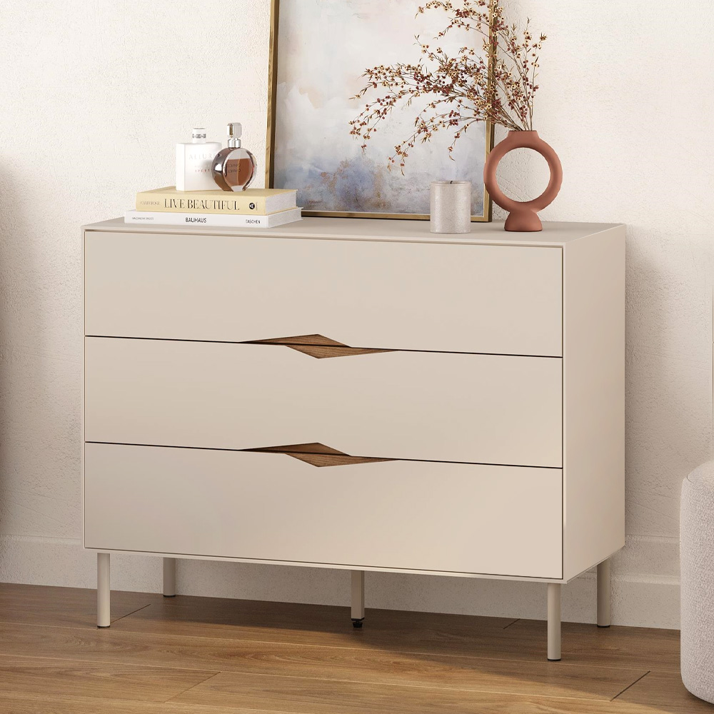 Συρταριέρα Καστελόριζο 78 χρώμα sandstone 98x40x78,5εκ.