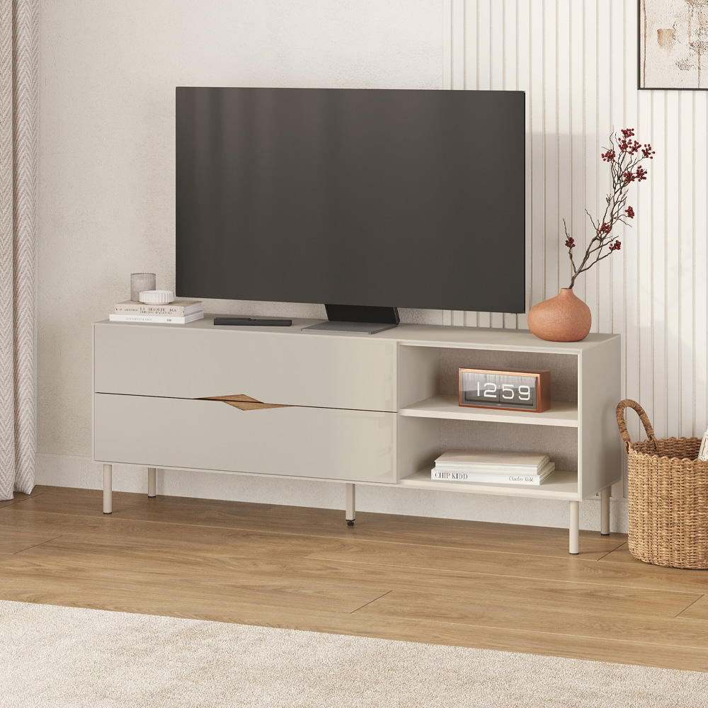 Έπιπλο τηλεόρασης Καστελόριζο 78 χρώμα sandstone 150x35x56εκ.