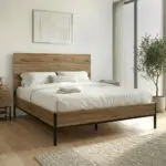 Κρεβάτι Κύθηρα 30 χρώμα καρυδί Ud 160×200εκ.