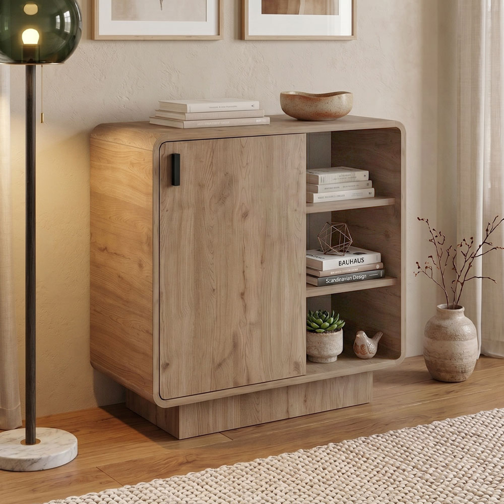 Μπουφές Σαντορίνη 52 χρώμα sepet oak 80,3x39x80,4εκ.