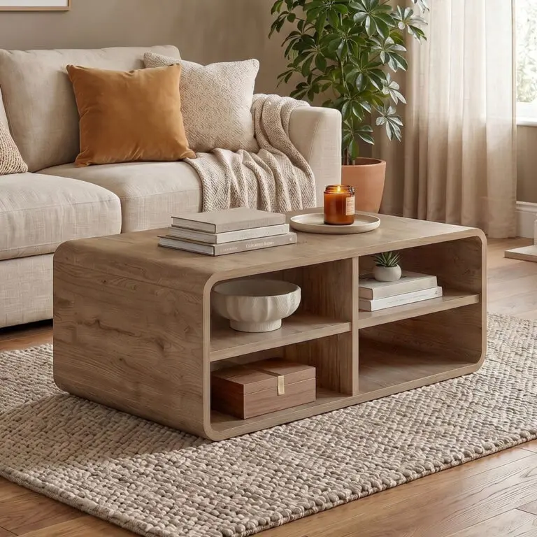 Τραπεζάκι σαλονιού Σαντορίνη 52 χρώμα sepet oak 80,3x50x32,5εκ.