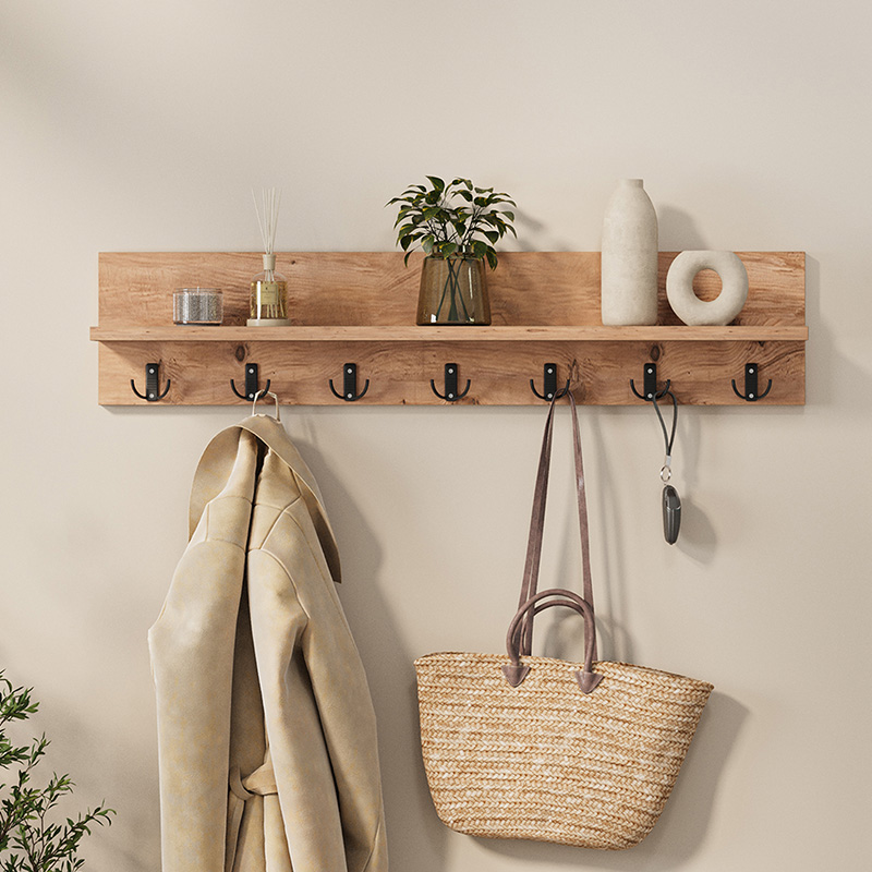 Κρεμάστρα τοίχου Σίφνος 50 χρώμα pine oak 91x11x20εκ.