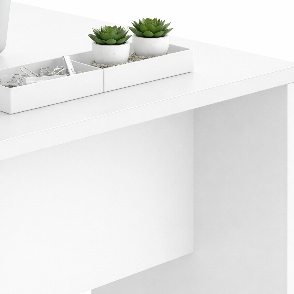 Ελληνική κατασκευή – Γραφείο Εργασίας Finesse 160x80 ΛΕΥΚΟ Ετοιμοπαράδοτο