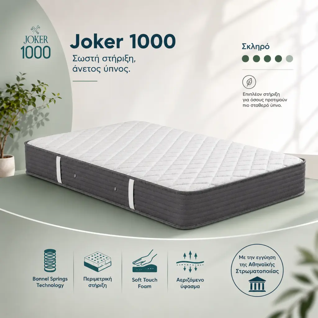Στρώμα JOKER 1000 Media Strom — Σκληρό, ετοιμοπαράδοτο