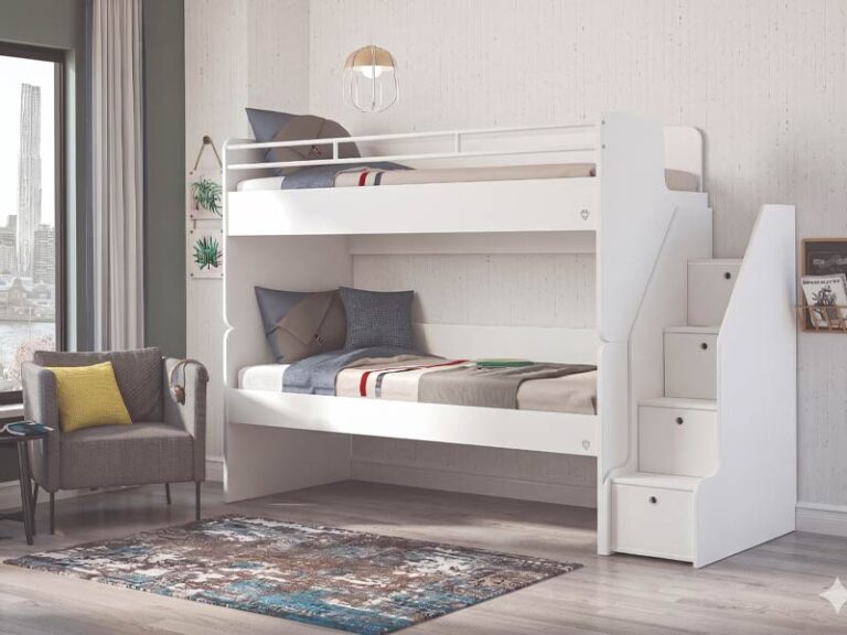 Παιδική κουκέτα WHITE STUDIO 1 (0.90Χ2.00)