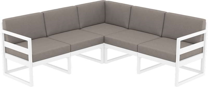 MYKONOS ΜΑΞΙΛΑΡΙ ΓΩΝΙΑΣ LIGHT BROWN  (1ΤΕΜ) 58Χ16Χ35εκ.