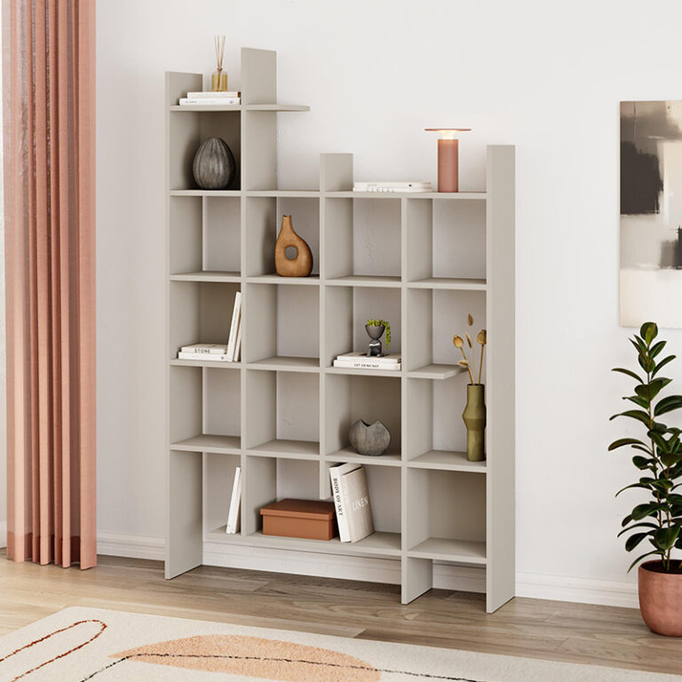 Βιβλιοθήκη Δήλος 53 χρώμα sandstone 122×25,5×188εκ.