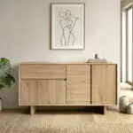 Μπουφές Κάρπαθος 90 χρώμα sapphire oak 146x45x76,5εκ.