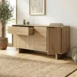 Μπουφές Κάρπαθος 90 χρώμα sapphire oak 146x45x76,5εκ. – εικόνα 3