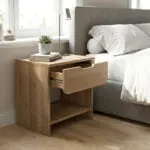 Κομοδίνο Δήλος 31 χρώμα sepet oak 45x40x52εκ. – εικόνα 2