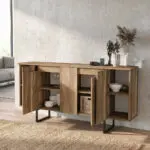 Μπουφές Χίος 67 χρώμα καρυδί 160×35,2×80εκ. – εικόνα 6
