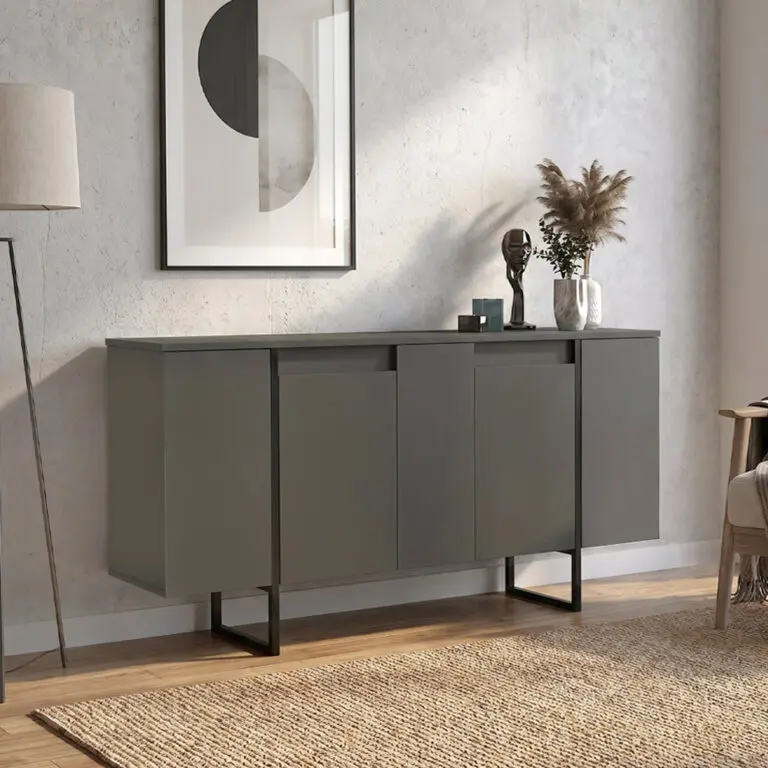 Μπουφές Χίος 67 χρώμα ανθρακί 160×35,2×80εκ.