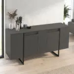 Μπουφές Χίος 67 χρώμα ανθρακί 160×35,2×80εκ. – εικόνα 3