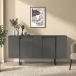 Μπουφές Χίος 67 χρώμα ανθρακί 160×35,2×80εκ. – εικόνα 4
