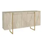 Μπουφές Χίος 67 χρώμα travertine – χρυσό 160×35,2×80εκ. – εικόνα 7