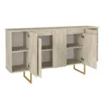 Μπουφές Χίος 67 χρώμα travertine – χρυσό 160×35,2×80εκ. – εικόνα 8