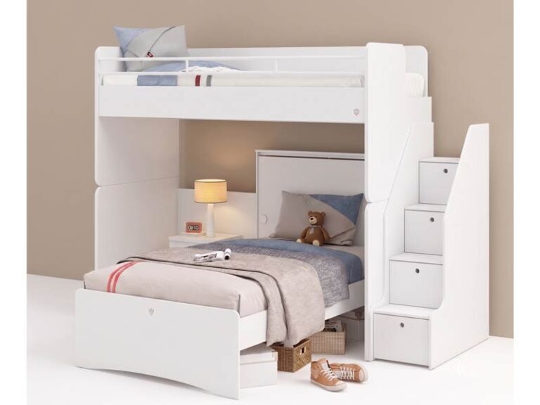 Παιδική κουκέτα WHITE STUDIO 6 (0.90Χ2.00) (1.00Χ2.00)