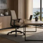 Καρέκλα εργασίας Dromeas Smart σε δερματίνη Μόκα — office