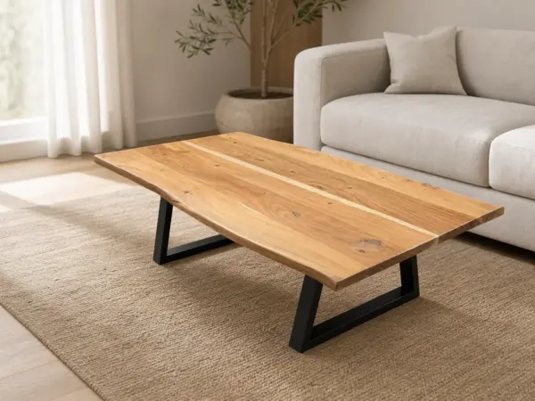 Τραπεζάκι Σαλονιού Φυσικό Ξύλο 160x90