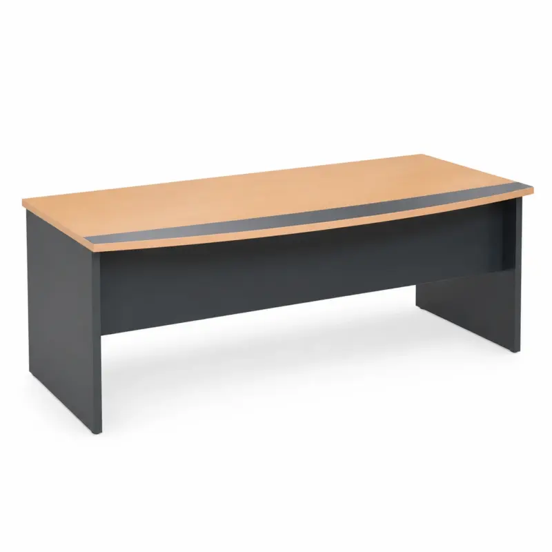 Διευθυντικό Γραφείο DROMEAS Oval Plus 200×100 Οξιά – Συναρμολογημένο