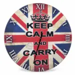 Διακοσμητικό Ρολόι Τοίχου London Keep Calm, 120 εκ.