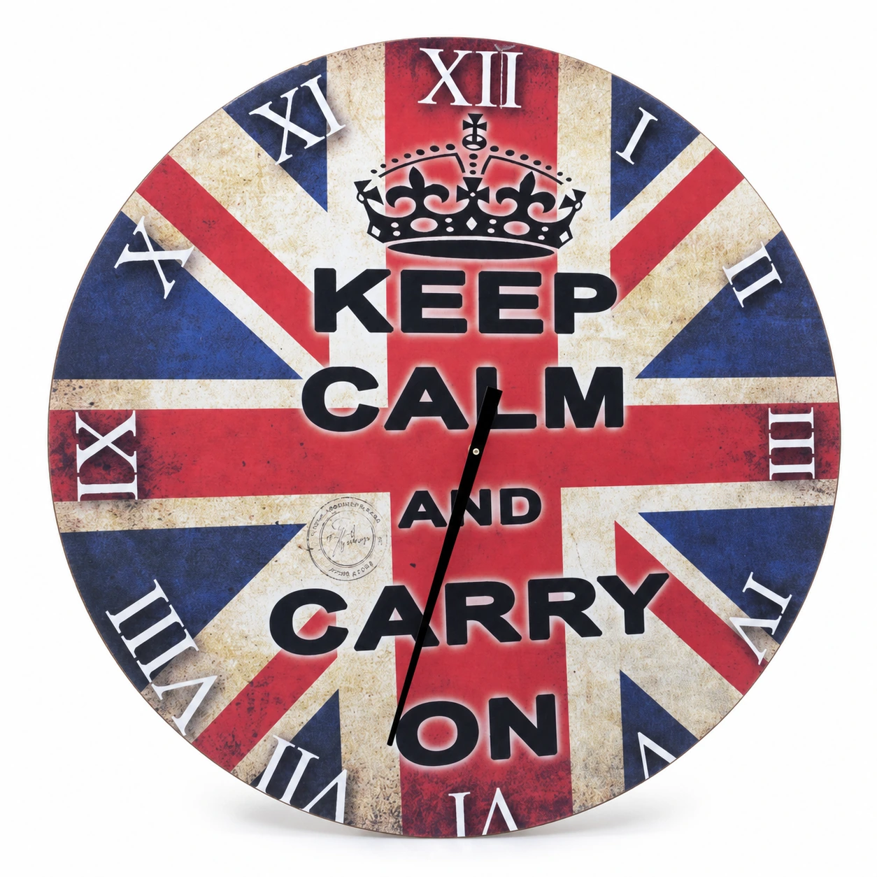 Διακοσμητικό Ρολόι Τοίχου London Keep Calm, 120 εκ.