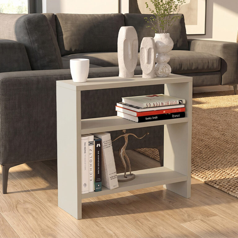 Τραπεζάκι βοηθητικό Σκόπελος 33 χρώμα sandstone 51×17,5×49εκ.