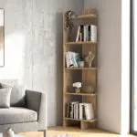 Βιβλιοθήκη Μήλος 15 χρώμα sepet oak 48x22x170εκ.