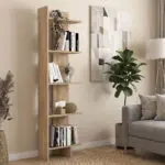 Βιβλιοθήκη Μήλος 15 χρώμα sepet oak 48x22x170εκ. – εικόνα 4
