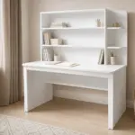Παιδικό Γραφείο Λευκό με Βιβλιοθήκη 122x155