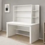Παιδικό Γραφείο Λευκό με Βιβλιοθήκη 122x155