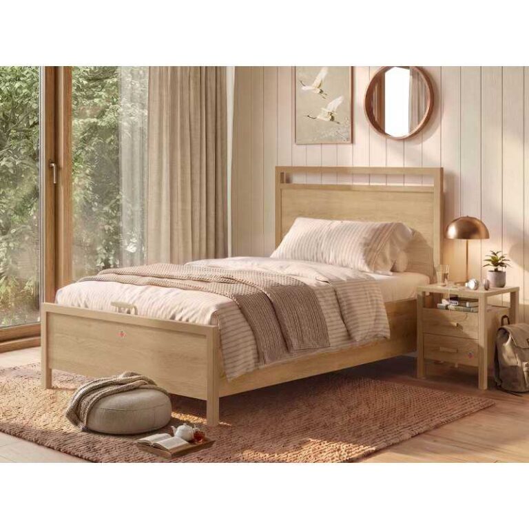 Παιδικό κρεβάτι με αποθηκευτικό χώρο ημιδιπλο MU-1706 USB CHARGING LED LIGHT TOUCH