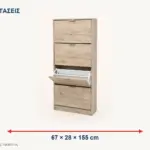 Παπουτσοθήκη Light Oak 67x28x155