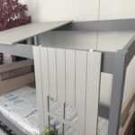 Παιδικό κρεβάτι σπιτάκι από μασίφ ξύλο, αφαιρούμενη σκεπή και παράθυρο