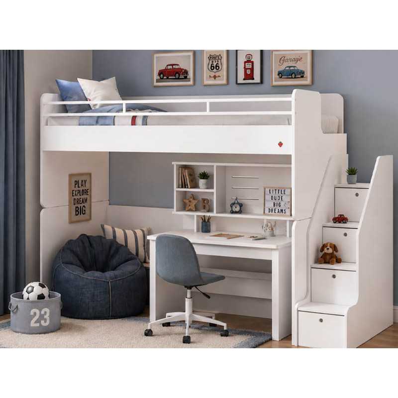 Παιδική κουκέτα WHITE STUDIO 15
